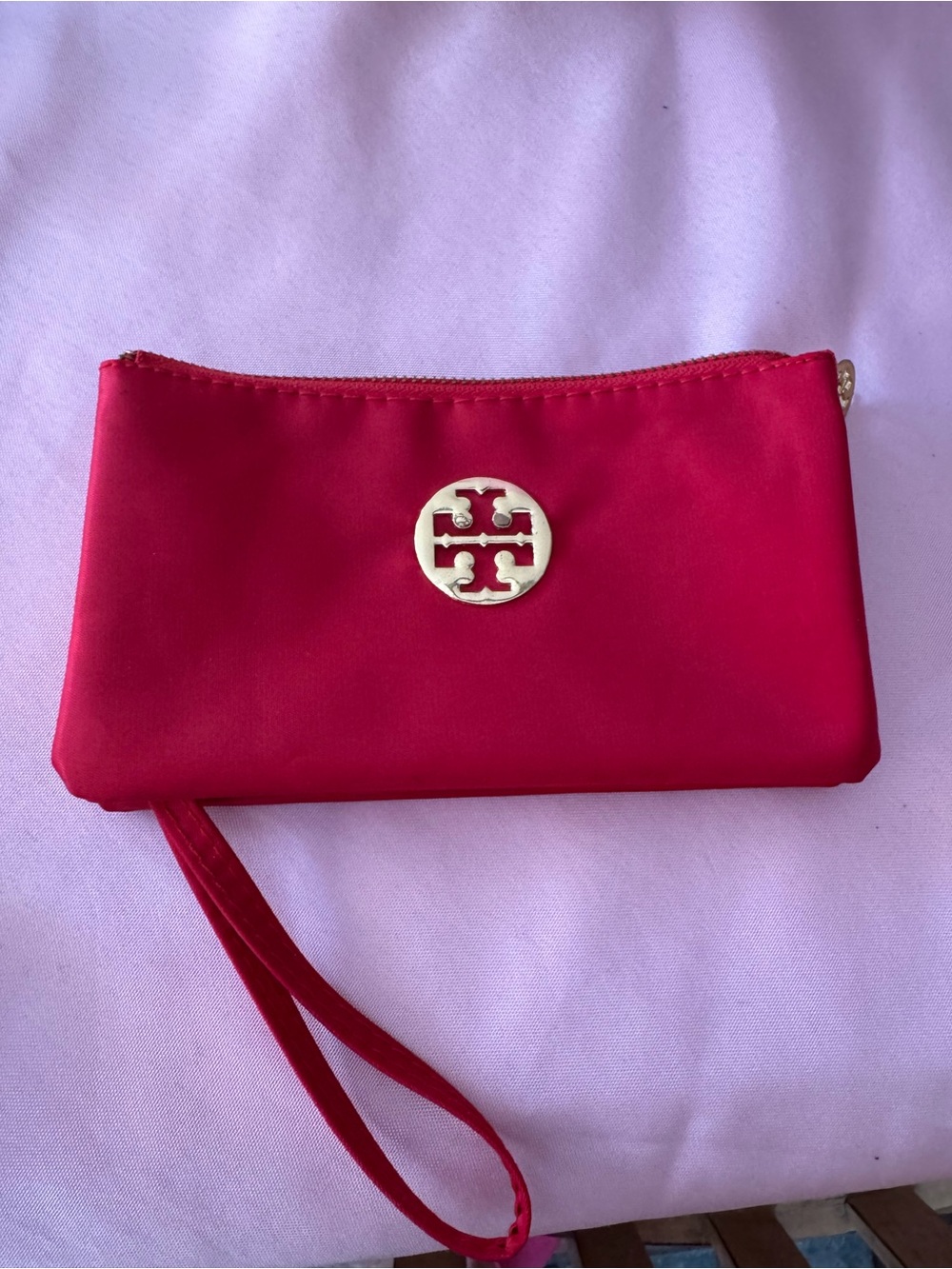 Tory Burch red Wristlet Clutch